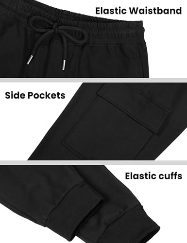 Auranso Boys Cargo Sweatpants Althetic Pants for Kids Joggers Casual Workout with Pockets Drawstring4