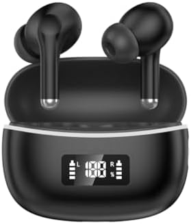 （16:00時点） ワイヤレスイヤホン Bluetoothイヤホン 6つのシリコンマイク搭載 AIスマート ENC通話 IPX7防水 最大60時間再生 2026年最新Bluetooth6.0 EDR ブルートゥースイヤホン 全音域HI-FI音質 低遅延 接続瞬時 WEB会議/運動/ゲーム/テレワーク/通学/通勤/スポーツ/音楽用 iPhone/Android対応