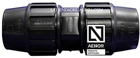 Suinga - Confezione irrigazione tubo 32 mm: 5 te + 5 gomiti + 5 collegamenti + 2 tappi. Colore nero Fitting in polietilene per tubo agricolo e alimentare