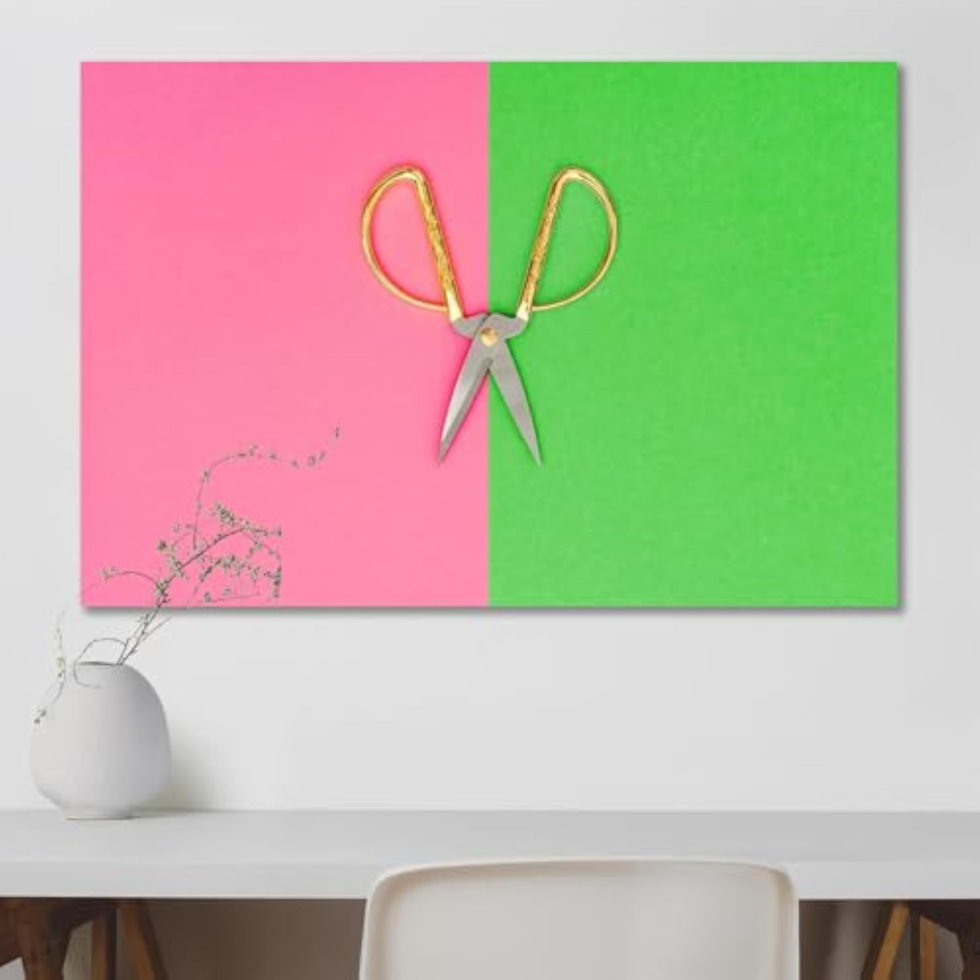 Vintage Scissors D2 Peel & Stick Vinyl Wall Sticker