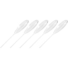 5-Pack Clear Acrylic Casting Bobbers - Transparent Sinking Floats for Long-Distance Fly Fishing, Freshwater & Saltwater Spinning Rigs