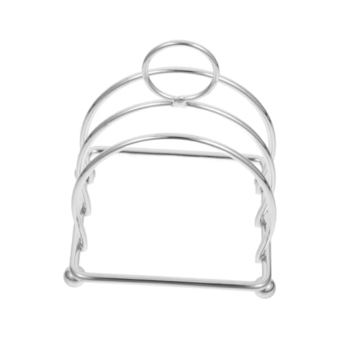 PRETYZOOM Versatile Metal Storage Rack Bread Holder Toast Rack Toast Slices Stand