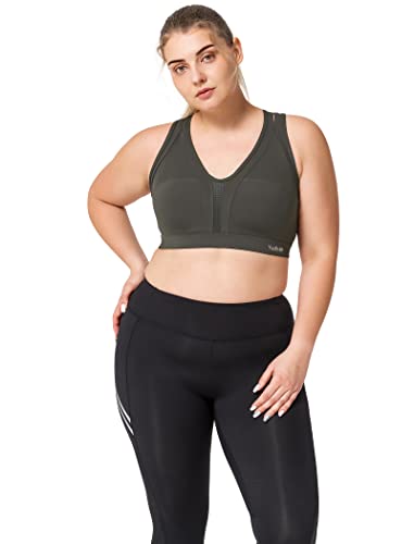 Yvette Women High Impact Sports Bras Criss Cross Back Sexy Running Bra For Plus Size, 57A, L(Df) #TOP7