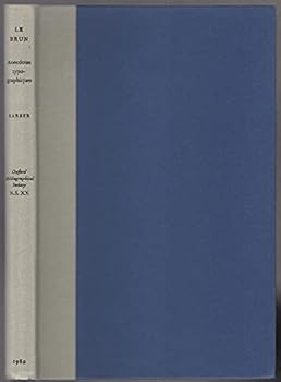Hardcover Anecdotes Typographiques (Oxford Bibliographical Society publications) Book