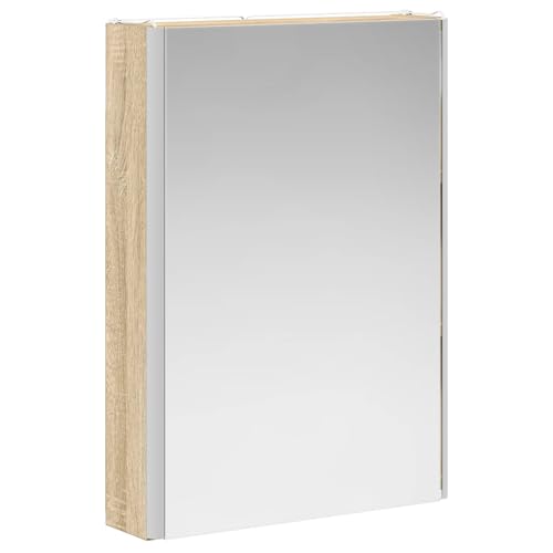 Armoire miroir salle de bain murale avec éclairage LED intégré