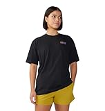 Mountain Hardwear Women's Outdoor Graphic Boxy Short Sleeve, Black, Medium
