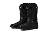 Phantom Rider Men's Shadow 11” Waterproof Wide Square Toe Work Boot, Black - 11 D