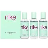 NIKE - A Sparkling Day Pack de 3 x 30 ml, Colonia Mujer, Formato Viaje en Spray, Perfume Mujer, Eau de Toilette Natural y Femenina, Aroma Floral Oriental, Fragancia Dulce