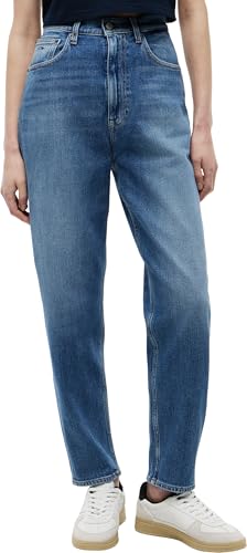 Jean mom Tommy Jeans fuselé pour femme coupe conique décontractée