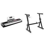 M-Audio Hammer 88 Pro – 88 Key USB MIDI Keyboard Controller With Piano Style Weighted Hammer Action Keys, Beat Pads & Height, Foam Padded Arms, Digital Piano Stand, Fits 54-88 Key Electric Pianos