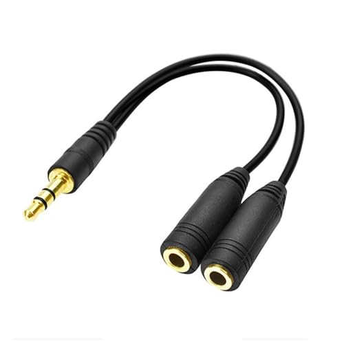 Cable divisor de audio 3.5mm 1 macho a 2 hembras miniatura 6