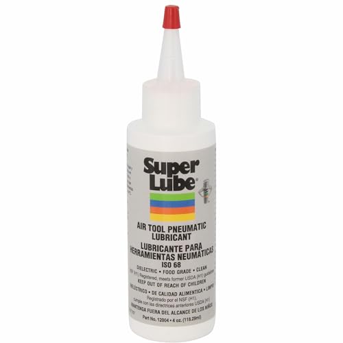Super Lube 12004 Air Tool Lubricant, 4 oz Bottle, Translucent Clear