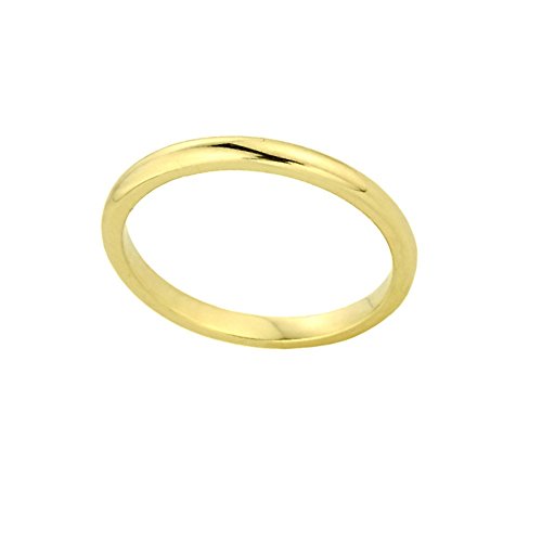 Stacking 14k Yellow Gold Sizable Plain Toe Ring, Size 3.5