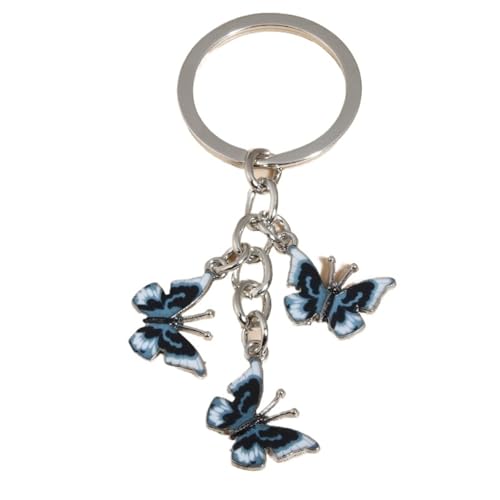 Porte-clés de voiture à la mode avec pendentif papillon