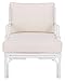 SAFAVIEH Home Kazumi Coastal White Rattan Cushion Accent Chair (ACH6508A)