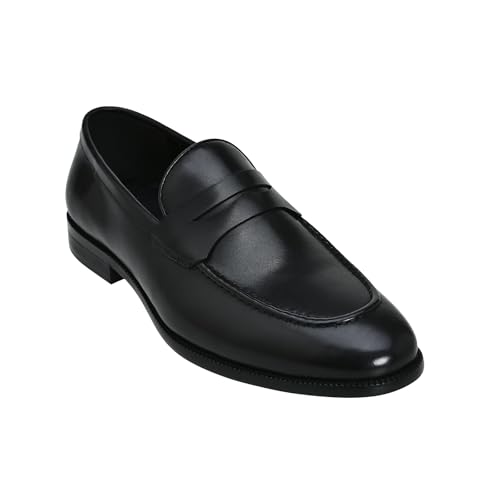 Men's Classic Oxford Leather Dress Shoes for Men Genuine Leather Breathable Slip-On Loafers