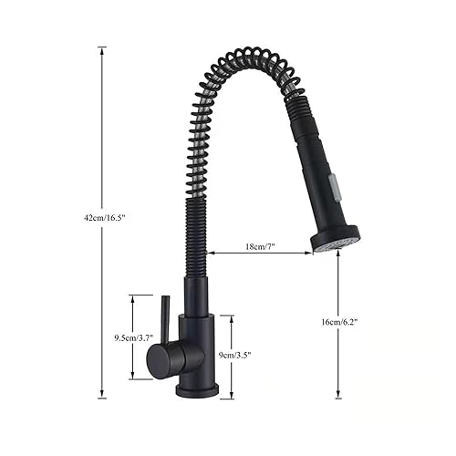 Robinet de cuisine à double mode spray et rotation 360 degrés pour évier moderne - 7