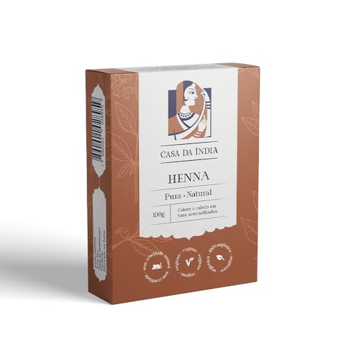 Henna pura indiana para cabelos