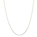 10k Gold Rope Chain Necklace with Spring Ring (0.4mm) - Yellow-Gold, 20 in