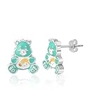 Pendientes de oso cariñoso con licencia oficial para mujer, aretes de oso 3D chapados en plata o cristal, Latón, Sin piedra preciosa
