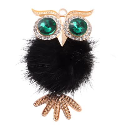 Image of Riloer Bling Crystal Owl Car Air Vent Clip Charms, 2 Pcs Natural Car Vent Clip Air Freshener, Fashion Charms Car Essential Oil Diffuser, Car Accessories for Women (Black and White)