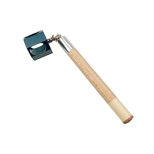 Simhoa Pool Cue Chalk Holder, Billiard Cue Tip Tools, Snooker Chalk Holder, Portable 2 In 1 Chalk Cover Cue Tip Pricker For Billiards Players, Black Green #TOP30