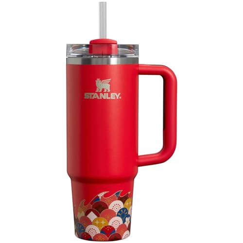 STANLEY The Lunar New Year Limited Edition Quencher H2.0 FlowState Tumbler 30 OZ Red Dragon