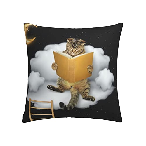 クッションカバー 猫 猫柄 読む 抱き枕 おしゃれ ふわふわ?隠す式ファスナー 部屋飾り ソファ背当て?四季通用 車 インテリア飾り プレゼント? 布団カバー 装飾枕カバー ?