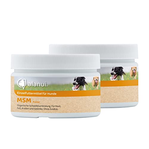 alanui MSM Methylsulfonylmethan, Einzelfuttermittel für Hunde, 2er Pack (2 x 100 g) Cover