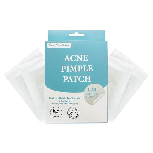 Hydrocolloid Acne Pimple Patch for Face,Covering Zits & Blemishes, 4 sizes Zits Absorbing Patch, Breakouts Spot Treatment , Vegan, Cruelty Free, Gentle Ingredients, Healing, Invisible patch