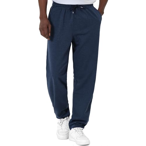 ROSS CAMP Jogginghose Herren – Sporthose Lang Baumwolle, Freizeithose Trainingshose, Sweatpants Jogger, Laufhose Breite Modern(Navy, M)