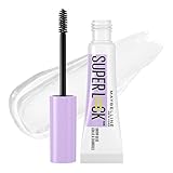 Maybelline Gel de cejas transparente SuperLock 7ml, laminadas 24H, a prueba de sudor, sin sensación pegajosa, sin grumos,...