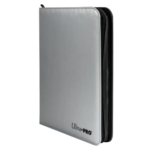 Ultra PRO 9-Pocket Fire Resistant Zippered PRO-Binder: Silver - Protect Your Collectible Sports Cards, Base Ball Cards, Gaming Cards and Collectible Trading Cards In a Fire Resistant Binder