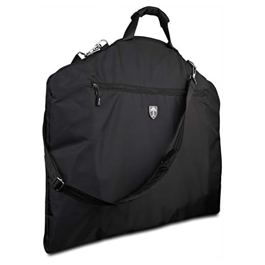 TRAVANDO Garment Bag Suit Dress Carrier with Laptop Compartment - Business Travel Cover - Clothes Storage Luggage
