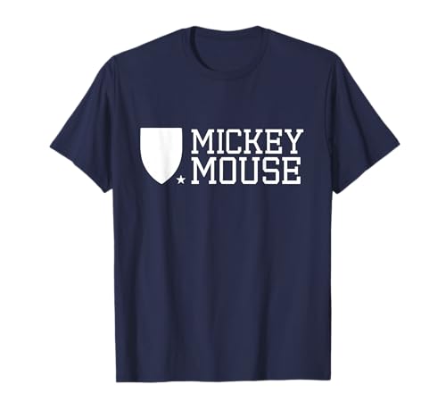 T-shirt Mickey Mouse University en coton col rond style vintage universitaire pour adulte