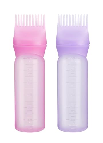 2 cepillos para colorear el cabello, botella aplicadora de aceite para el cabello, botella de pincel para el cabello, aplicador de aceite para el cabello, aceite para el cabello, coloraciones de