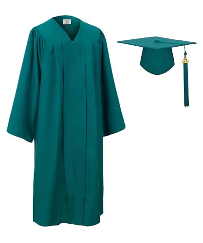 Image of GradClassical Matte Graduation Cap and Gown 2026 Set for High School and College Bachelor
