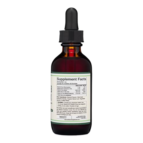 image for Double Wood Supplements Liquid Vitamin B Complex - 2 Month Supply - Ma