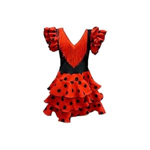 DISBACANAL Vestido de andaluza para niña