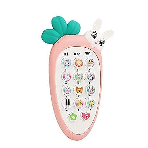SHIVAARO Childhood Educational Toys Digital Mobile Phone with Touch Screen, Sound, and Light - Rabbit Phone Birthday Gifts for Boys and Girls 1