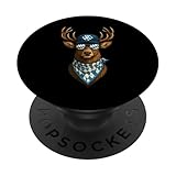Oktoberfest Trachtenshirt Lederhosen Ersatz Bayrische Tracht PopSockets Klebender PopGrip