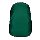 Frelaxy リュックカバー ２倍以上の防水性 8色 5サイズ (ダークグリーン, S)