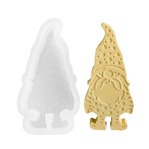 Kerzenform aus Silikon - Wichtelformen, Gips Ornament für Sternenzwerg | Epoxidformen für kreatives Gießharz, handgefertigte dekorative Formen für Kerzen