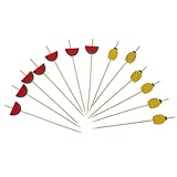 Gadpiparty Palillos para Cóctel Hawaianos 100 Unidades Mixto Piña y Sandía Palillos para Postre y Fruta Decoración Colorida para Fiestas Bodas Banquetes y Aperitivos