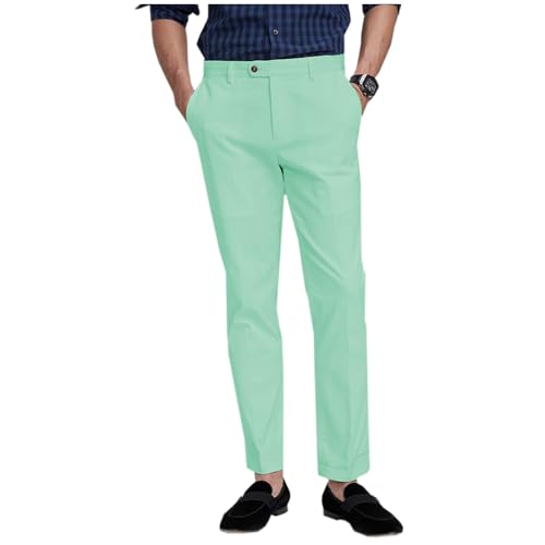 Men's Dress Pants Slacks Work Business Casual Slim Fit Gurkha Pants2