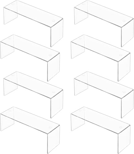 Aminigram 8 Packs Cabinet Organizer Shelf, Acrylic kitchen