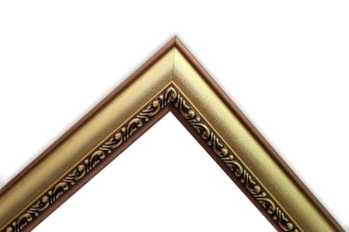 Image of photo frame for wall decor /Tabletop /Wall hanging Synthetic wood for Bedroom, Office Desk, Living Room, birthday, gift tiems (10 x 10 inch) dark Golden Color