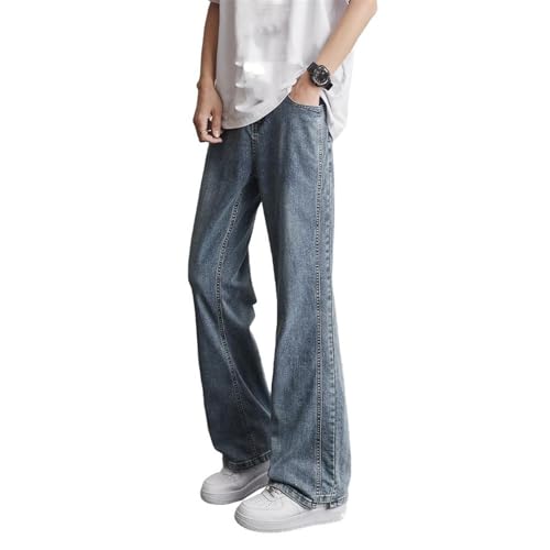 Men's Jeans Spring Summer American Straight Retro Blue Denim Long Pants for Men2