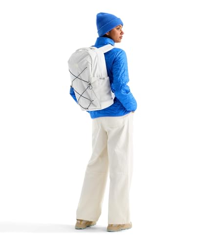 Image of The North Face Women's Jester Everyday Laptop Backpack - Commuter Travel Bag, Laptop Sleeve, Water-Repellent, White Dune /Granite Grey, One Size
