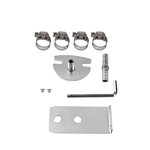 Bartoo Universal Fuel Pressure Regulator Kit,Aluminum Fuel Regulator,Adjustable Gas Oil Injection Pressure Regulator With 0-140 Psi Gauge,6An Fuel Line Hoses,Install Tool Accessories(Blue) #TOP5